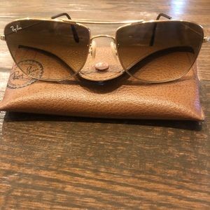 Ray-Ban RB (3477 001/51) pilot frame shape